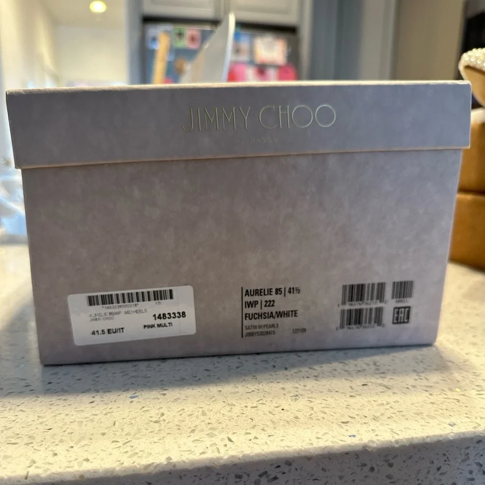 Jimmy Choo Aurelie 85 pearl and satin pumps - Picture 6 of 6